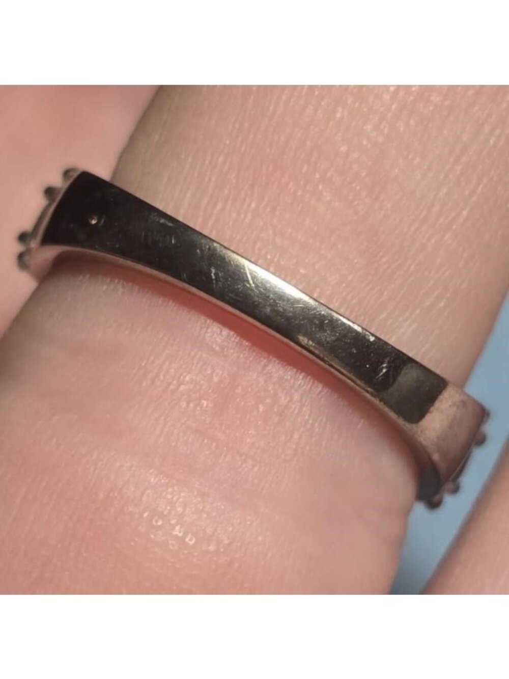 DK Sterling Silver Multi Color Tourmaline Band Ring Size 7 - Picture 7 of 7